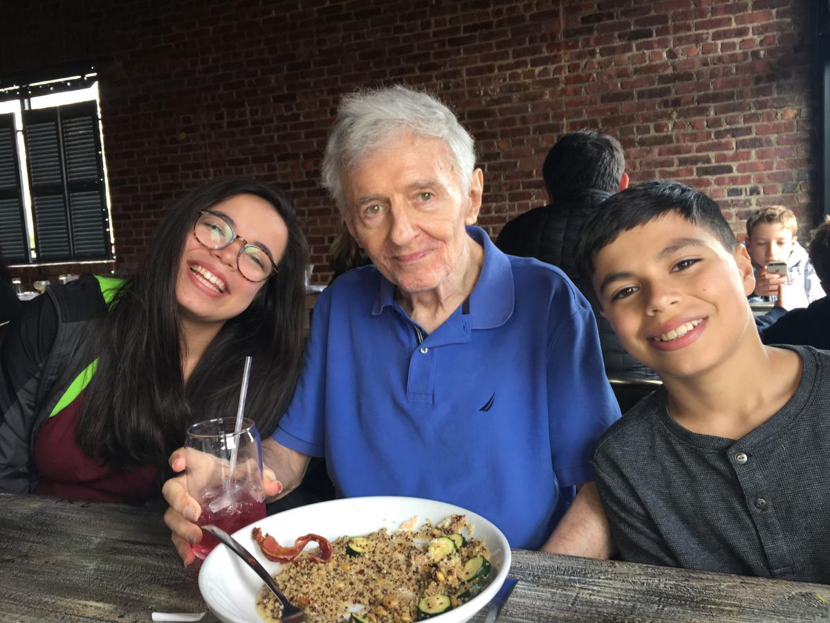 Charles Neal Sofge Sr. with grandchildren